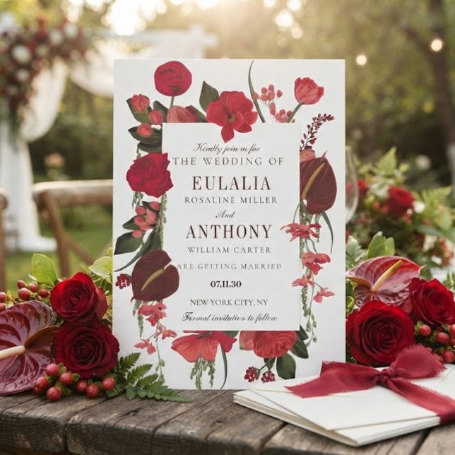 Invitación de boda romántica elegante (Subido por el creador)