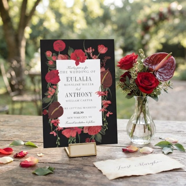 Invitación de boda romántica elegante (Subido por el creador)