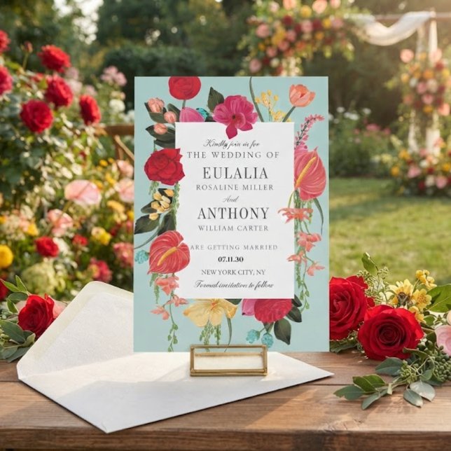 Invitación de boda romántica elegante (Subido por el creador)