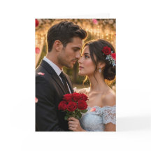 Invitación de boda romántica elegante