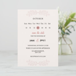 Invitación de boda Romántica Floral para guardar l