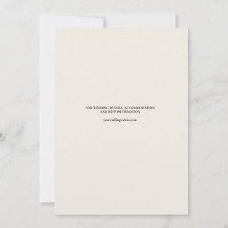 Invitación de Boda Romántica y Antigüa junto al La