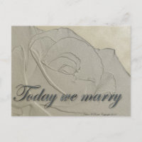 Invitación de Boda Rosa en Relieve