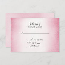 invitación de boda rosa oscura rsvp