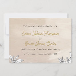 Invitación de Boda Rosa Pastel