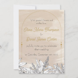 Invitación de Boda Rosa Pastel