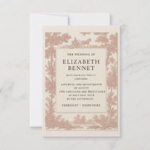 Invitación de boda Rose Toile – Ele Elegancia de F