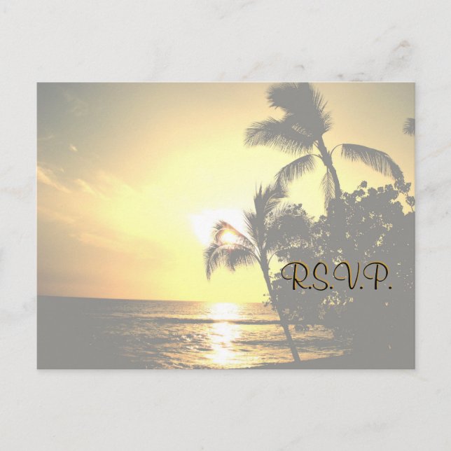 Invitación de boda RSVP (Anverso)