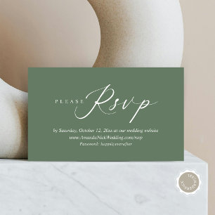 Invitación de boda RSVP en línea, tarjeta de escri