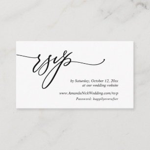 Invitación de boda RSVP en línea, tarjeta de escri