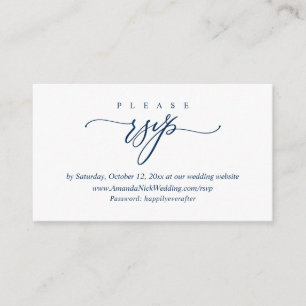 Invitación de boda RSVP en línea, tarjeta de escri