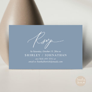 Invitación de Boda RSVP romántica moderna a cenar