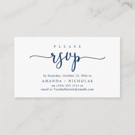 Invitación de boda RSVP, tarjeta de escritura romá