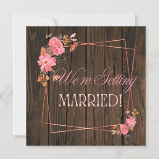 Invitación de Boda Rústica