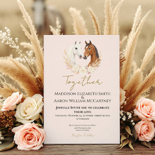 Invitación de boda rústica boho campestre