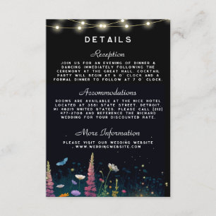 Invitación de Boda Rústica de Luciérnaga Elegante