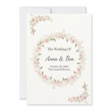 Invitación de boda rústica elegante