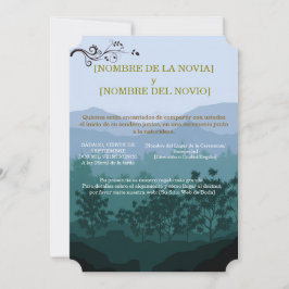 Invitación de Boda Rústica Elegante