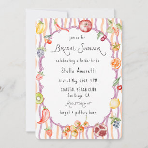 Invitación de boda rústica italiana a la aguarela