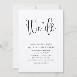 Invitación de boda rústica kraft. Te invitamos
