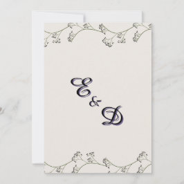 Invitación de boda rústica moderna elegante