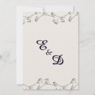 Invitación de boda rústica moderna elegante