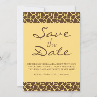 Invitación de boda Safari con monograma para guard