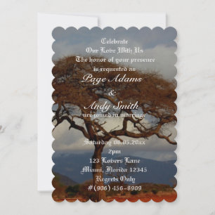 Invitación de Boda Safari Romántico África Safari