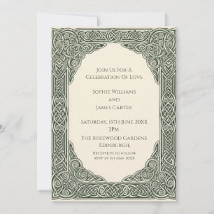 Invitación de Boda Sage Celta
