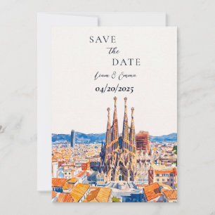 Invitación de Boda Sagrada Familia Barcelona