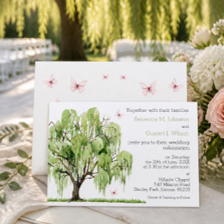Invitación de boda Sauce Llorón