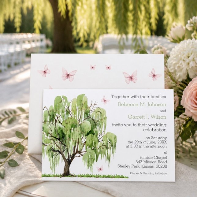 Invitación de boda Sauce Llorón (Subido por el creador)