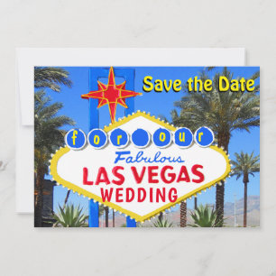 Invitación de boda Save the Date Las Vegas