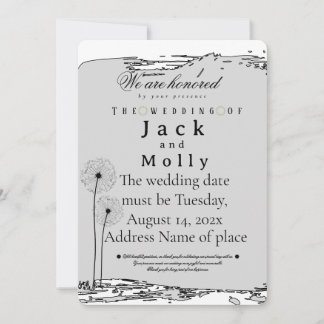 Invitación de boda Sencillez que habla de lujo