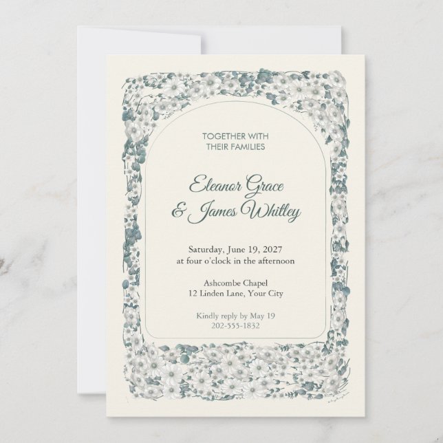Invitación de boda Seraph Apse (Anverso)