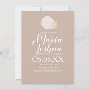 Invitación de boda silenciada de conchas de playa 