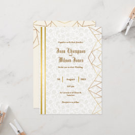 Invitación de Boda Simple