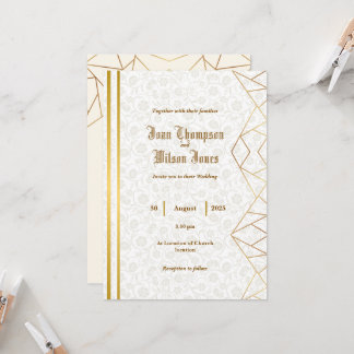 Invitación de Boda Simple