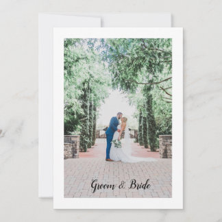 Invitación de boda simple