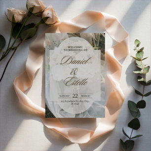 Invitación de boda simple editable