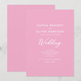 invitación de boda SIMPLE moderna elegante