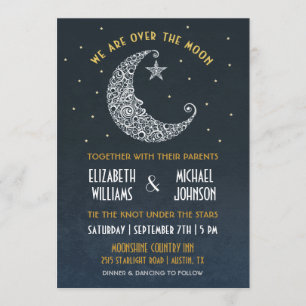 Invitación de Boda Sobre la Luna II