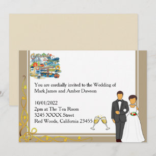 Invitación de Boda Soñando con California