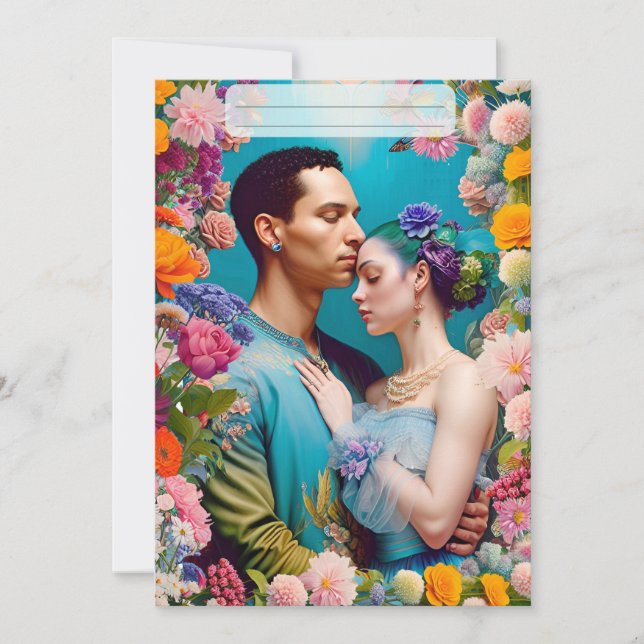 invitación de boda, tarjeta de invitación, comprom (Anverso)