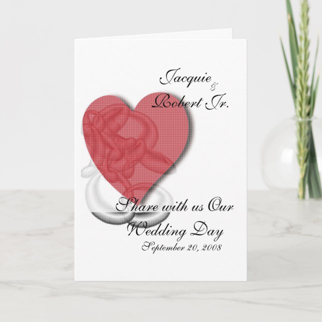 Invitación de boda/Tarjeta de saludo (Anverso)