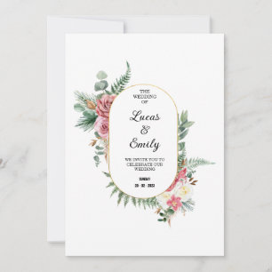 invitación de boda tarjetas de presentación planas