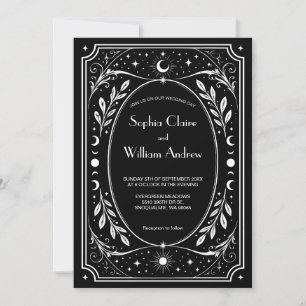 Invitación de boda Tarot Gótico Elegante