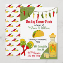 Invitación de boda temática de fiesta colorida