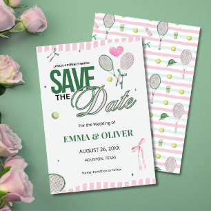 Invitación de Boda "Tenis Amor Guarda la Fecha"