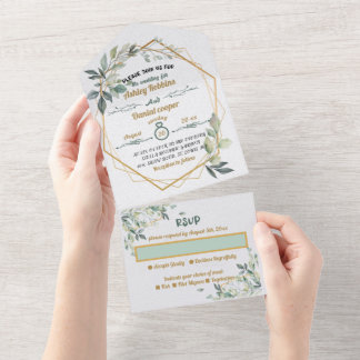 Invitación de Boda Todo en Uno